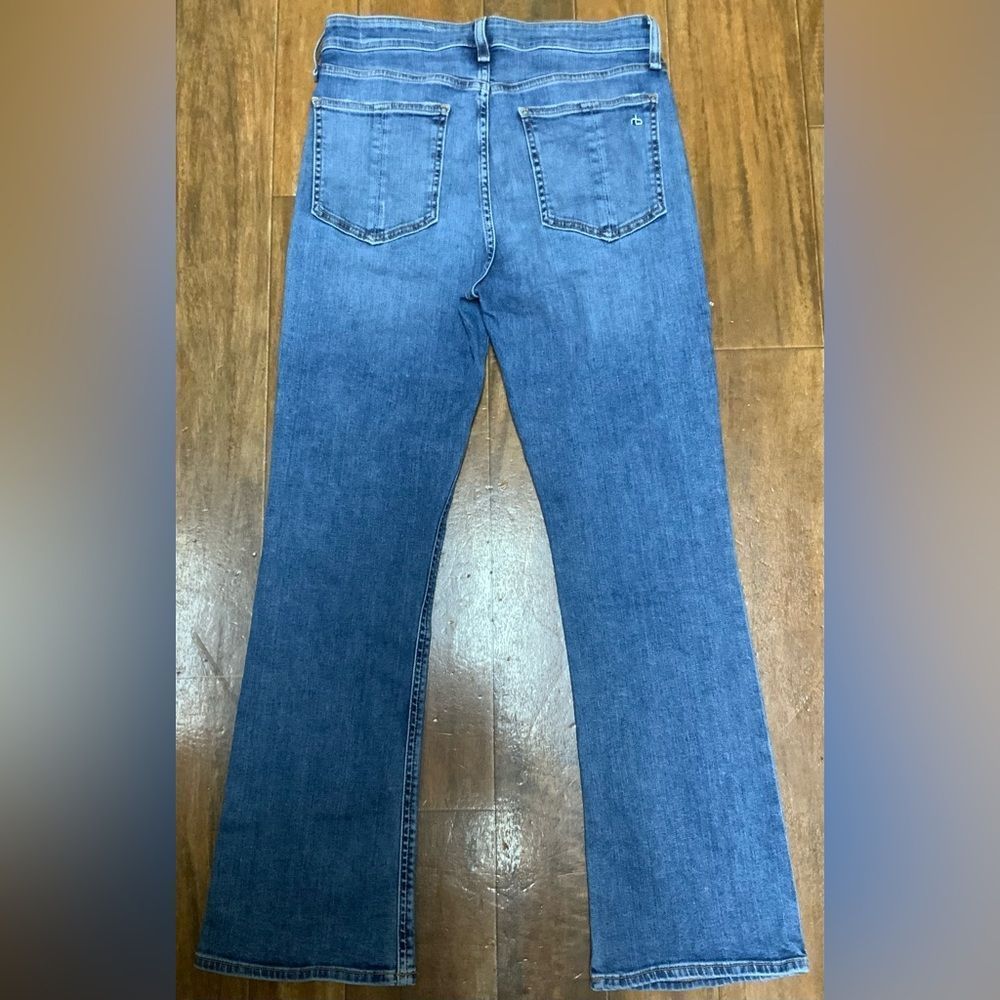 • Rag & Bone • Nina High Rise Ankle Flare Jeans Gravel - Picture 6 of 10